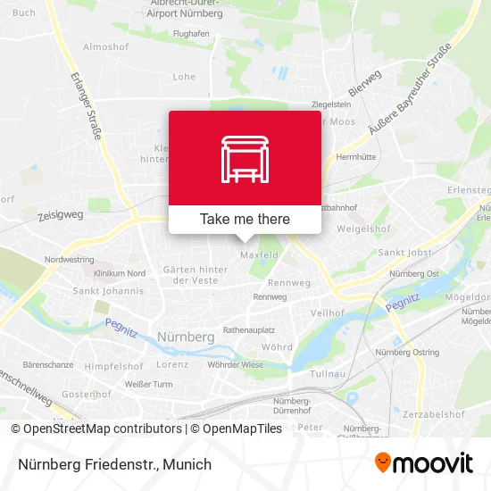 Карта Nürnberg Friedenstr.