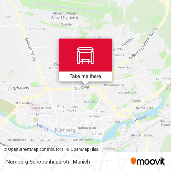 Nürnberg Schopenhauerstr. map