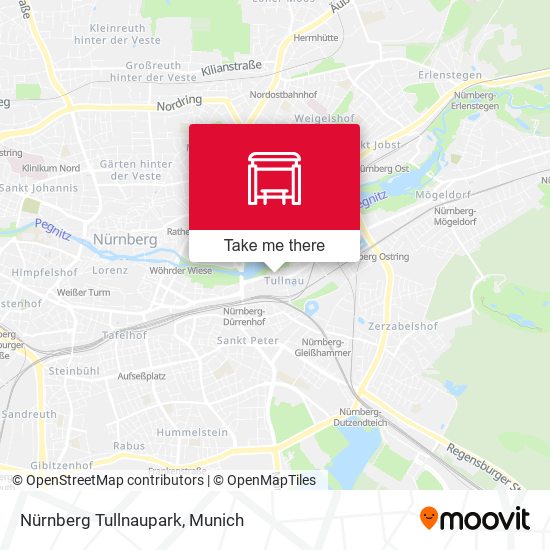 Nürnberg Tullnaupark map