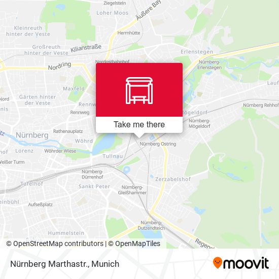 Nürnberg Marthastr. map