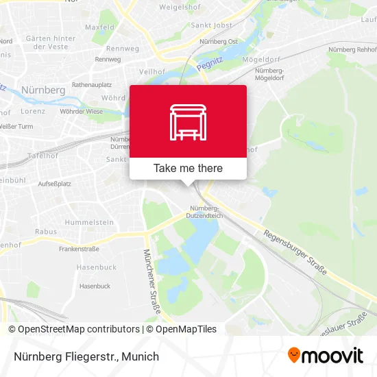 Карта Nürnberg Fliegerstr.