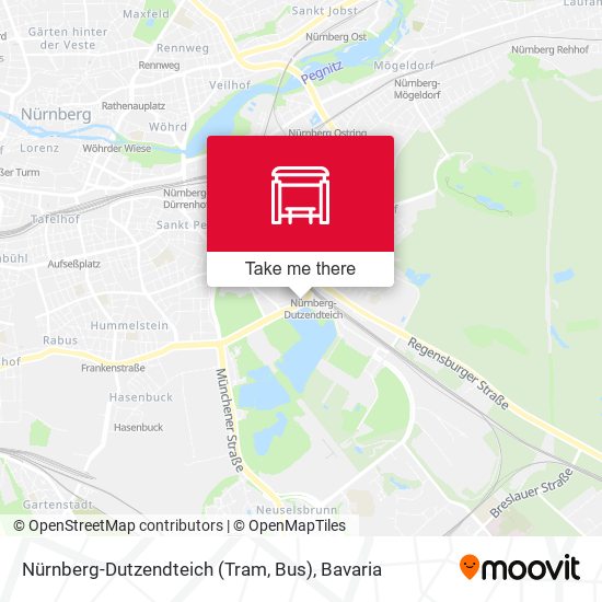 Nürnberg-Dutzendteich (Tram, Bus) map
