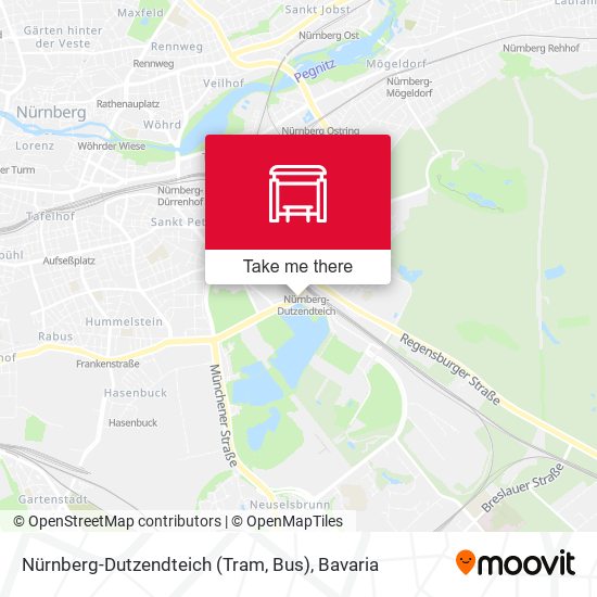 Nürnberg-Dutzendteich (Tram, Bus) map