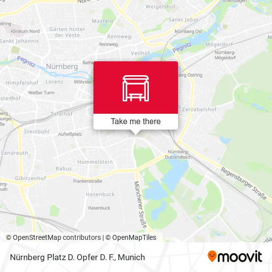 Карта Nürnberg Platz D. Opfer D. F.