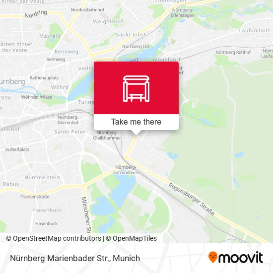 Карта Nürnberg Marienbader Str.
