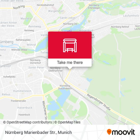 Nürnberg Marienbader Str. map