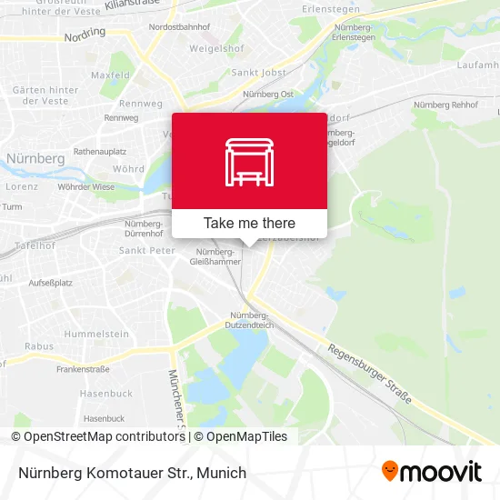 Карта Nürnberg Komotauer Str.