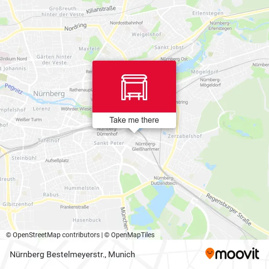 Карта Nürnberg Bestelmeyerstr.
