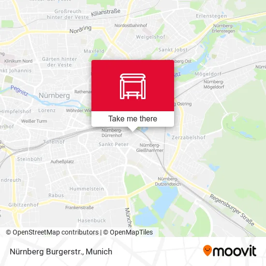 Карта Nürnberg Burgerstr.