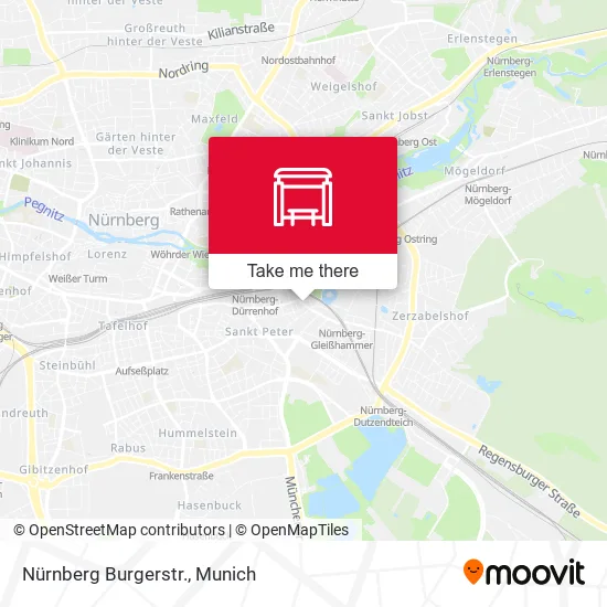 Карта Nürnberg Burgerstr.
