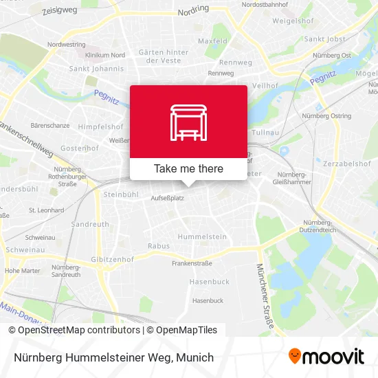 Карта Nürnberg Hummelsteiner Weg