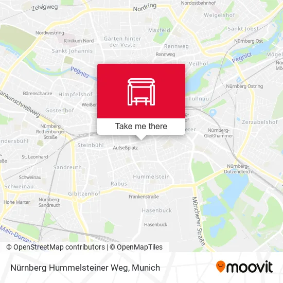 Карта Nürnberg Hummelsteiner Weg