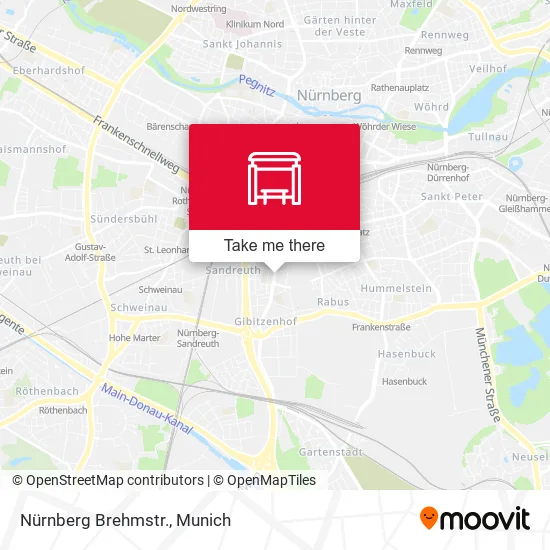 Карта Nürnberg Brehmstr.