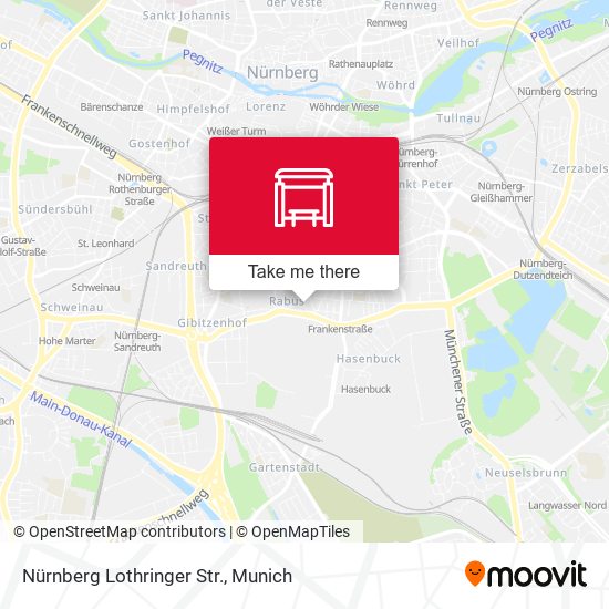 Nürnberg Lothringer Str. map