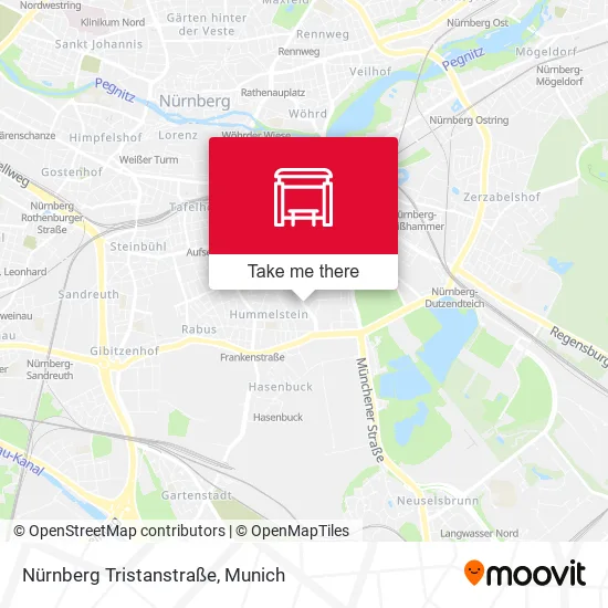 Карта Nürnberg Tristanstraße