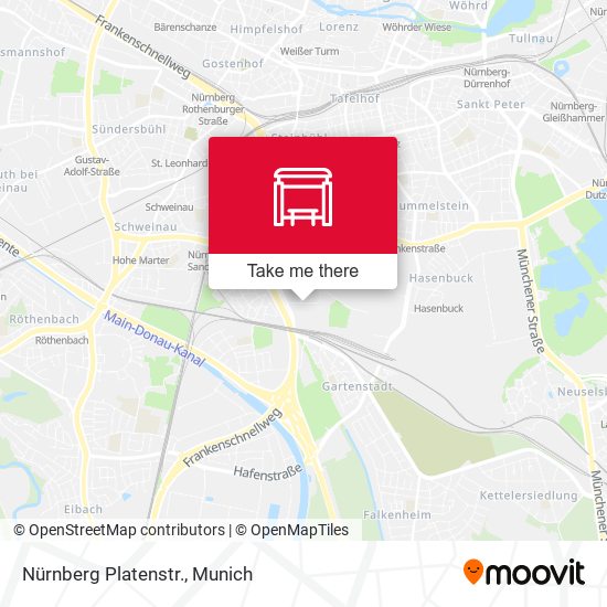 Nürnberg Platenstr. map