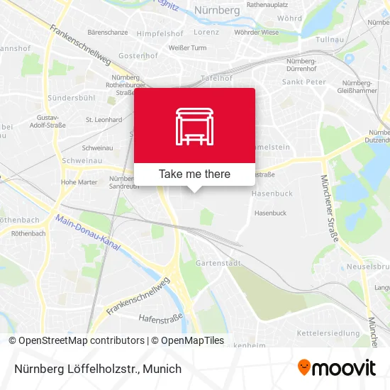 Карта Nürnberg Löffelholzstr.