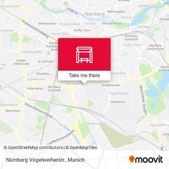 Карта Nürnberg Vogelweiherstr.
