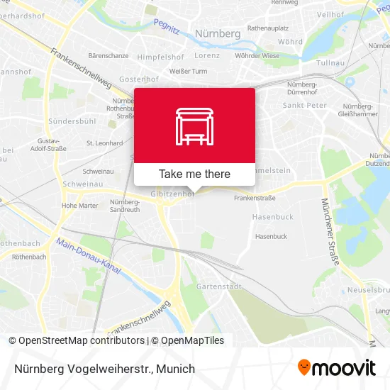 Карта Nürnberg Vogelweiherstr.