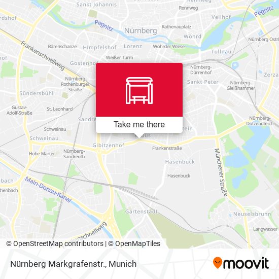 Nürnberg Markgrafenstr. map