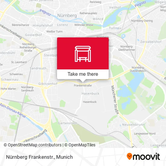Карта Nürnberg Frankenstr.