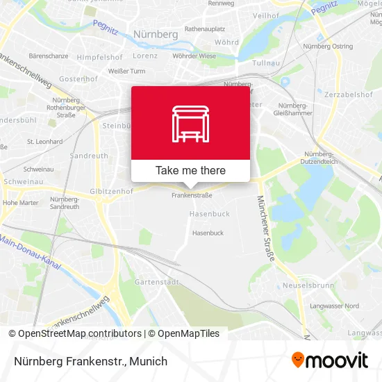 Карта Nürnberg Frankenstr.