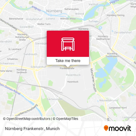 Карта Nürnberg Frankenstr.