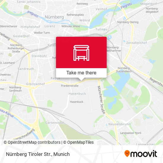 Карта Nürnberg Tiroler Str.