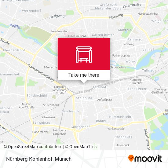Nürnberg Kohlenhof map