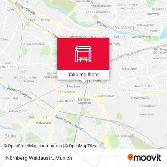 Карта Nürnberg Waldaustr.