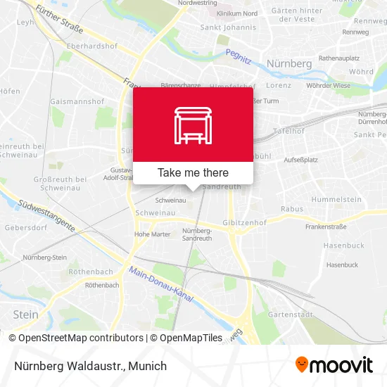 Карта Nürnberg Waldaustr.