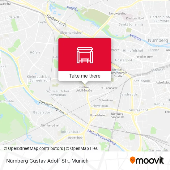 Карта Nürnberg Gustav-Adolf-Str.