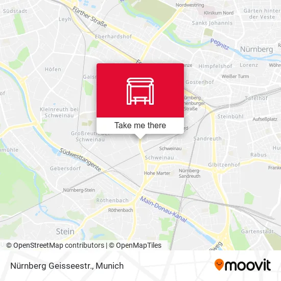 Карта Nürnberg Geisseestr.