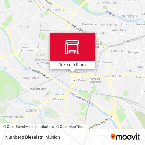 Карта Nürnberg Dieselstr.