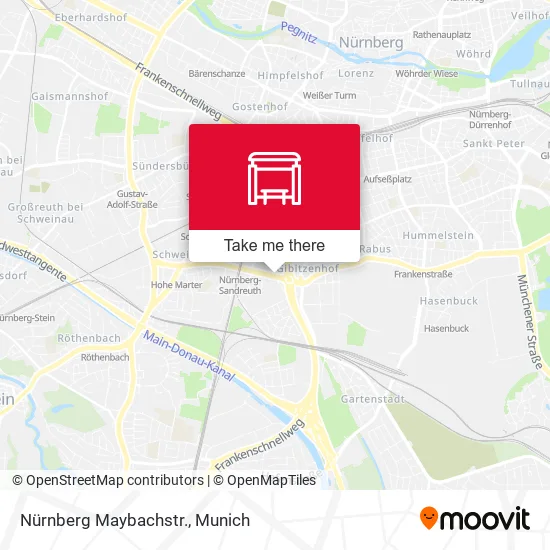 Карта Nürnberg Maybachstr.