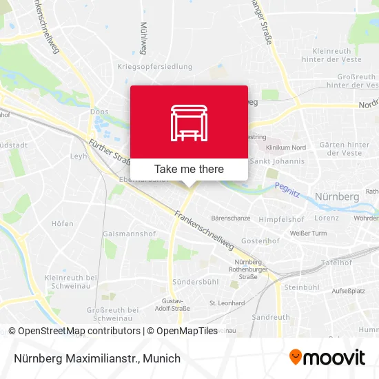Карта Nürnberg Maximilianstr.