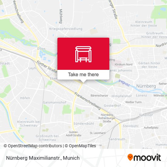Nürnberg Maximilianstr. map