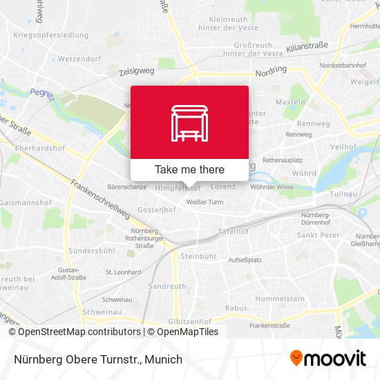 Nürnberg Obere Turnstr. map