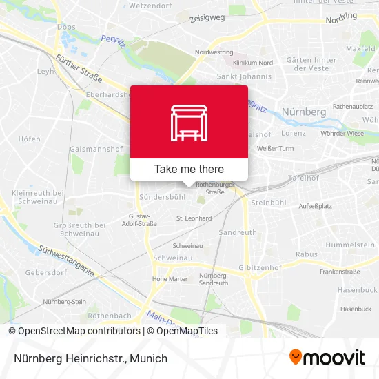 Карта Nürnberg Heinrichstr.