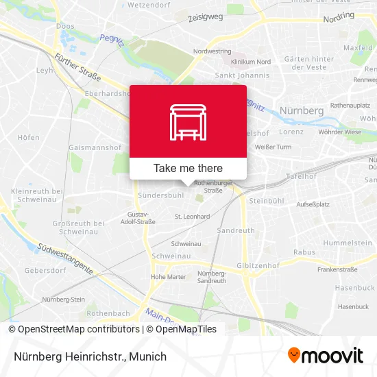 Карта Nürnberg Heinrichstr.