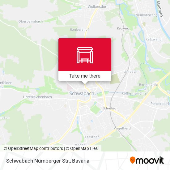 Schwabach Nürnberger Str. map