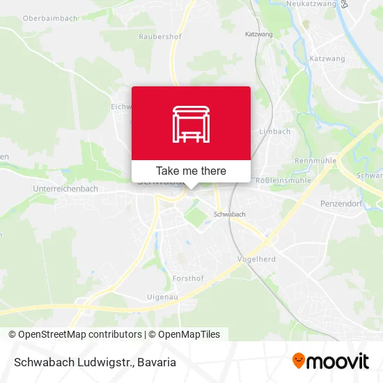 Карта Schwabach Ludwigstr.