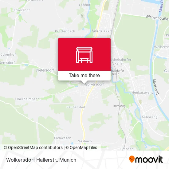 Карта Wolkersdorf Hallerstr.