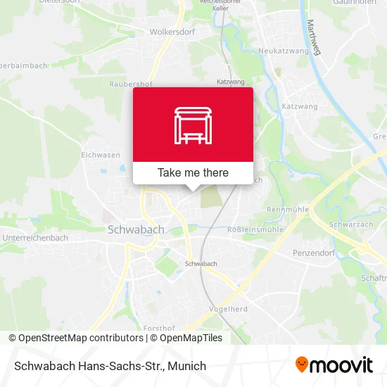 Карта Schwabach Hans-Sachs-Str.