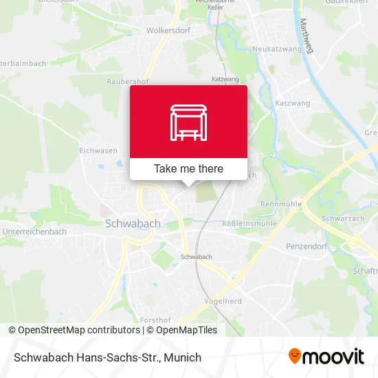 Карта Schwabach Hans-Sachs-Str.
