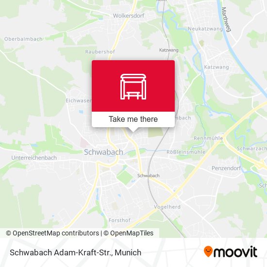 Schwabach Adam-Kraft-Str. map