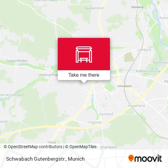 Карта Schwabach Gutenbergstr.