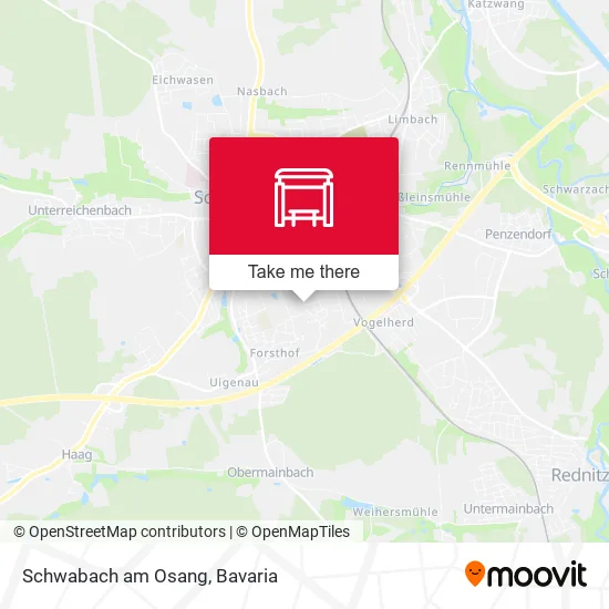 Карта Schwabach am Osang