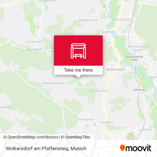 Wolkersdorf am Pfaffensteig map