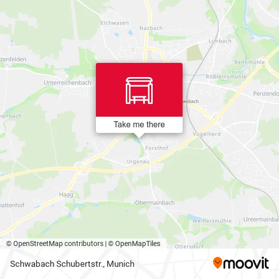 Карта Schwabach Schubertstr.